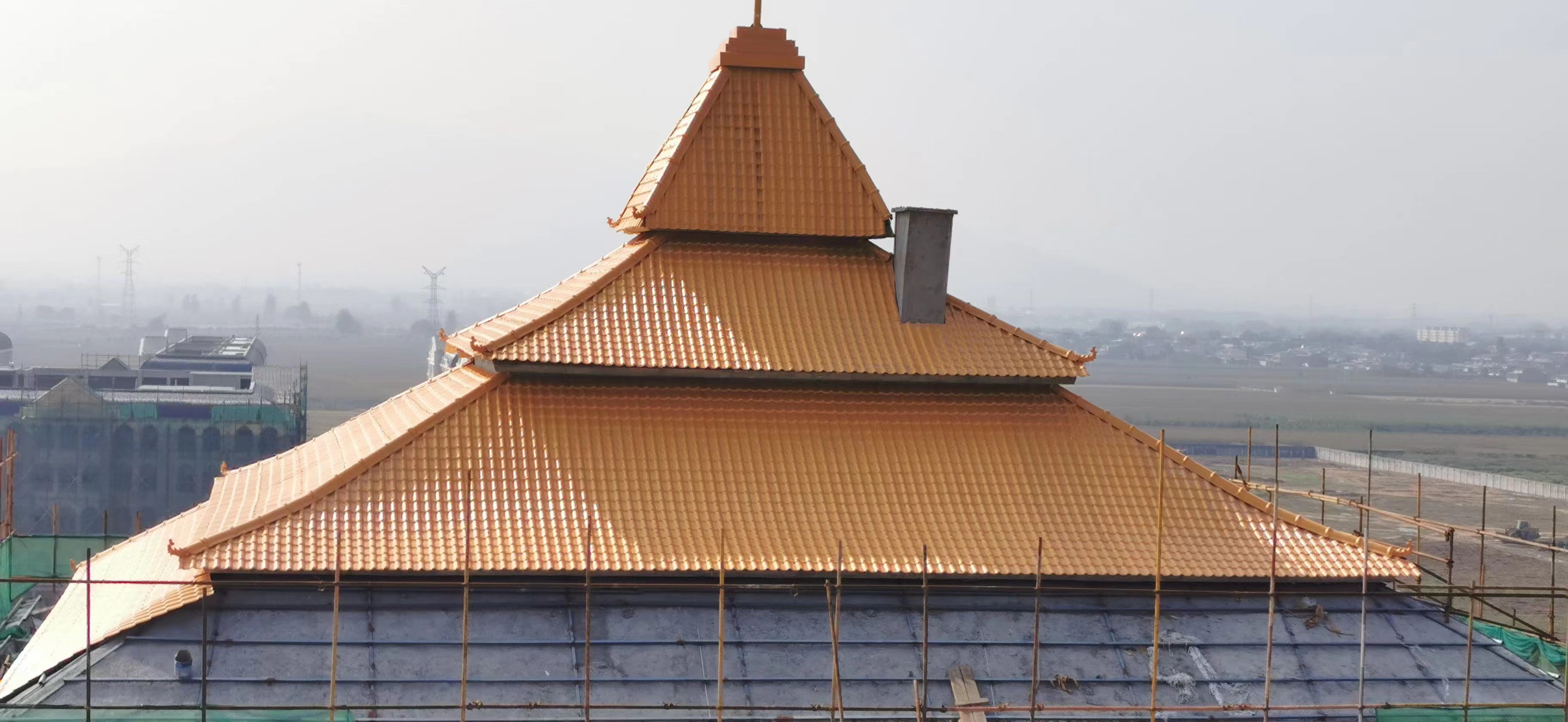 樹脂瓦兩層白中間灰（新品）四層白底樹脂瓦